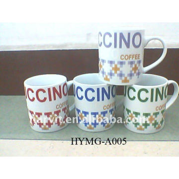 2014 Taza De Cerámica Promocional / Tazas De Impresión De La Carta / Taza De Taza De Agua Caliente De Venta Por Mayor